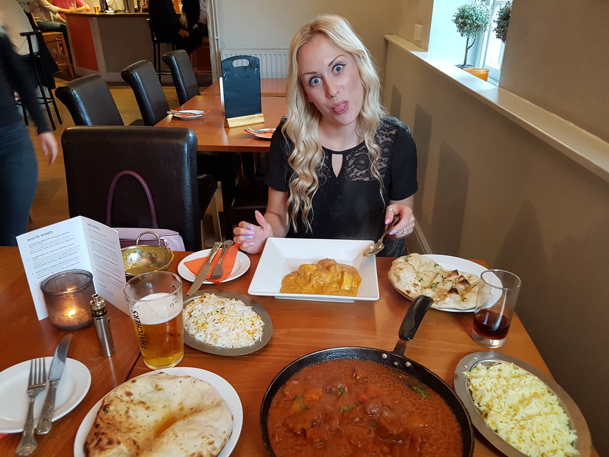Food spread at The Fox